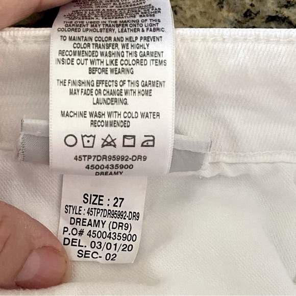 Joe’s The Scout white destroyed button fly jeans. Size 27 - Picture 8 of 11